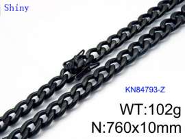 Stainless Steel Black-plating Necklace