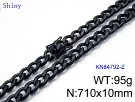 Stainless Steel Black-plating Necklace