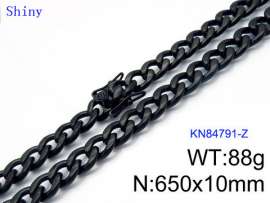 Stainless Steel Black-plating Necklace