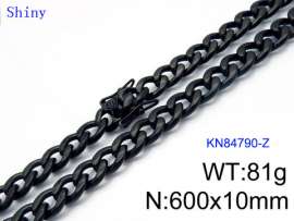 Stainless Steel Black-plating Necklace