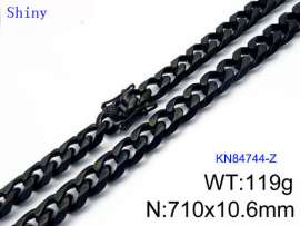 Stainless Steel Black-plating Necklace