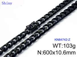 Stainless Steel Black-plating Necklace