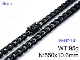 Stainless Steel Black-plating Necklace