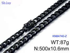 Stainless Steel Black-plating Necklace