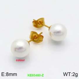 SS Shell Pearl Earrings