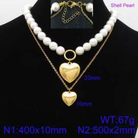 Shell Pearl Necklaces