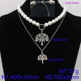 Shell Pearl Necklace