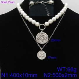 Shell Pearl Necklace