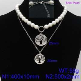 Shell Pearl Necklace