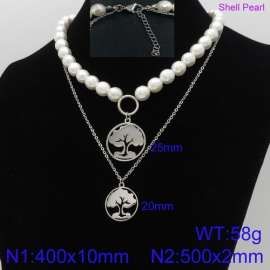 Shell Pearl Necklace