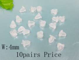 Plastic/Rubber Earring Parts--10pairs Price