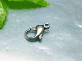 SS Lobster Clasp--15mm---5pcs Pirce