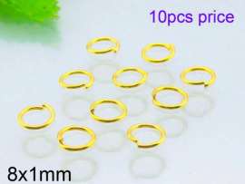 SS Small Circle--8x1mm---10pcs Pirce