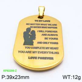 Stainless Steel Gold-plating Pendant