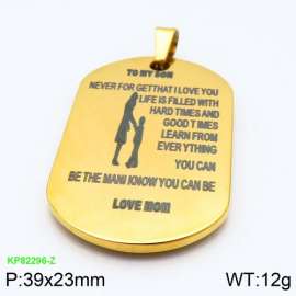 Stainless Steel Gold-plating Pendant