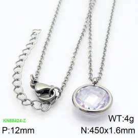 Stainless Steel Stone Necklace