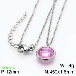 Stainless Steel Stone Necklace