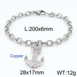 Stainless Steel Stone Bracelet