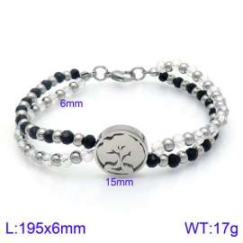 Stainless Steel Crystal Bracelet