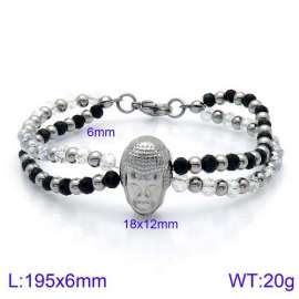 Stainless Steel Crystal Bracelet