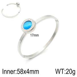 Stainless Steel Stone Bangle