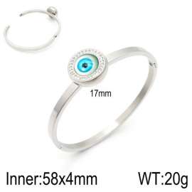 Stainless Steel Stone Bangle