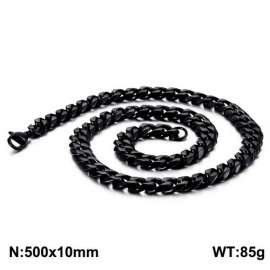 Stainless Steel Black-plating Necklace