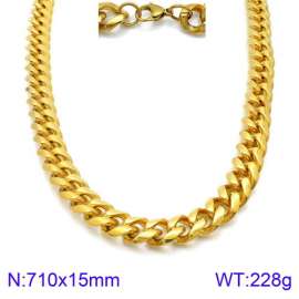 SS Gold-Plating Necklace