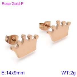 SS Rose Gold-Plating Earring