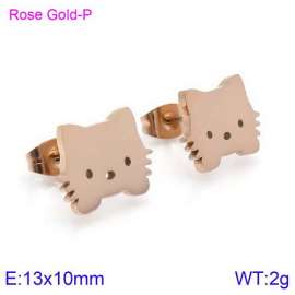 SS Rose Gold-Plating Earring