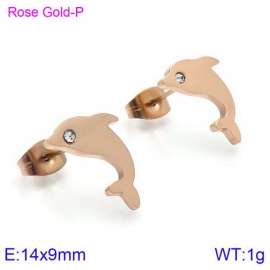 SS Rose Gold-Plating Earring