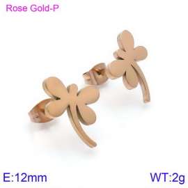 SS Rose Gold-Plating Earring