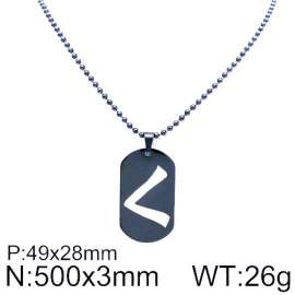 Stainless Steel Black-plating Necklace