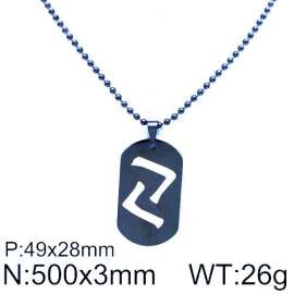 Stainless Steel Black-plating Necklace