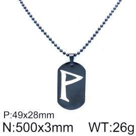 Stainless Steel Black-plating Necklace