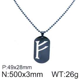 Stainless Steel Black-plating Necklace