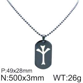 Stainless Steel Black-plating Necklace