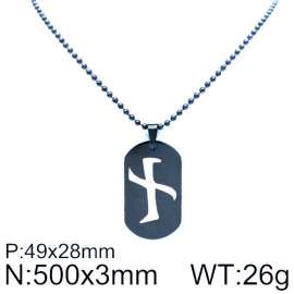 Stainless Steel Black-plating Necklace
