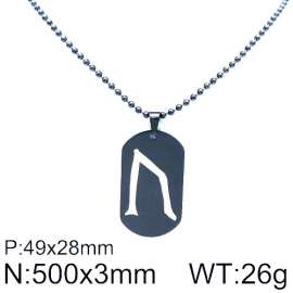 Stainless Steel Black-plating Necklace