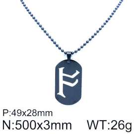 Stainless Steel Black-plating Necklace