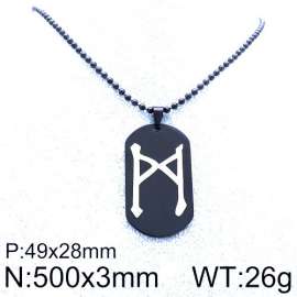 Stainless Steel Black-plating Necklace