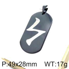 Stainless Steel Black-plating Pendant