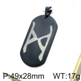 Stainless Steel Black-plating Pendant