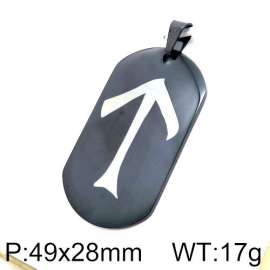 Stainless Steel Black-plating Pendant