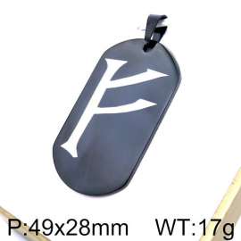 Stainless Steel Black-plating Pendant