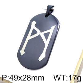 Stainless Steel Black-plating Pendant