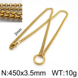 SS Gold-Plating Necklace