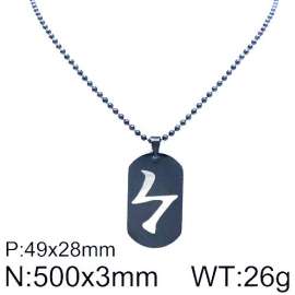 Stainless Steel Black-plating Necklace