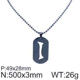 Stainless Steel Black-plating Necklace
