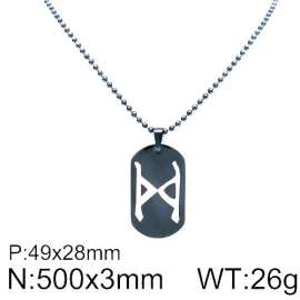Stainless Steel Black-plating Necklace